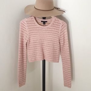 🚫Final Sale🚫 Coral Crop Knit Sweater